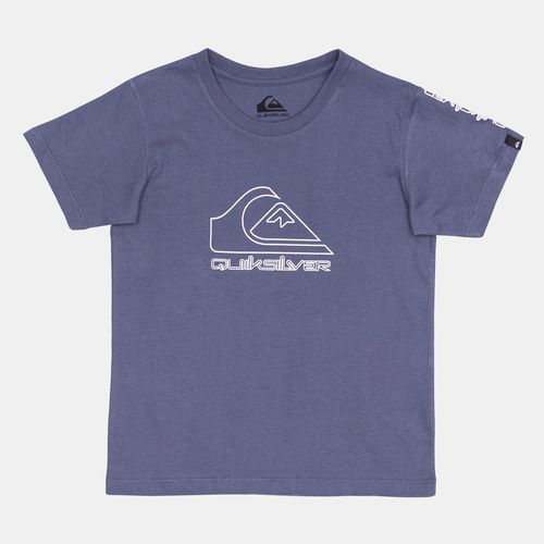Camiseta Quiksilver M/C New Tour Kd Azul Escuro