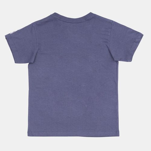 Camiseta Quiksilver M/C New Tour Kd Azul Escuro