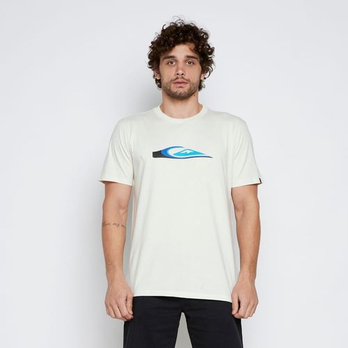 Camiseta Quiksilver M/C Warp Drive Snow White