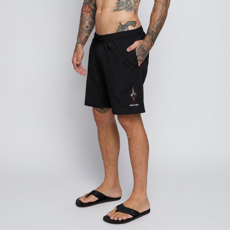 Boardshort-Panther-Elastic-18-Preto-Preto-M