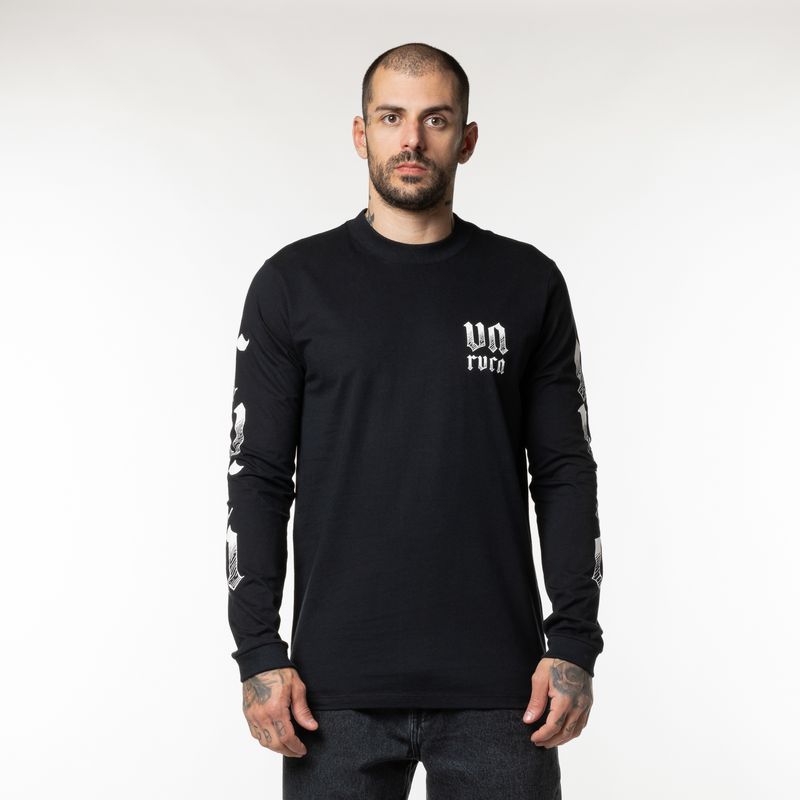 Camiseta-Rvca-M-L-Cousin-Of-Death-Ls-Preto