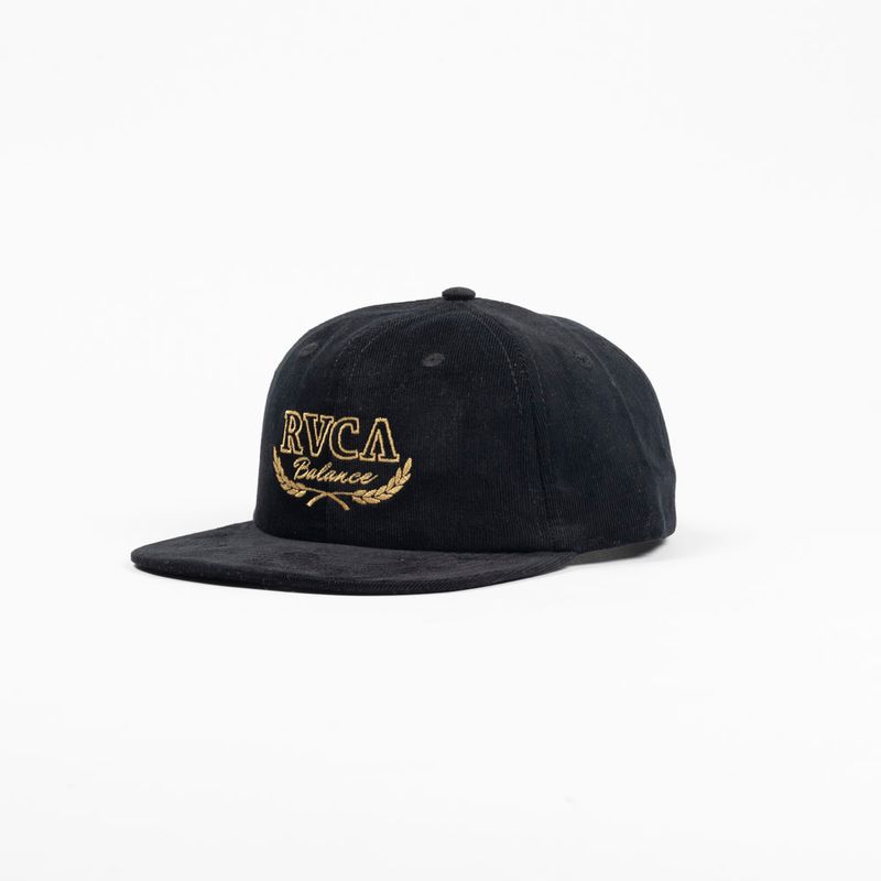 Bone-Rvca-Laurels-Cord-Snapback-Preto-Preto-U
