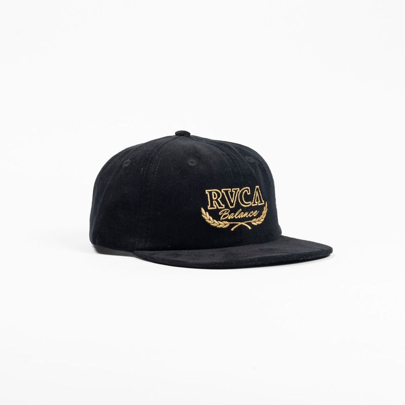 Bone-Rvca-Laurels-Cord-Snapback-Preto-Preto-U