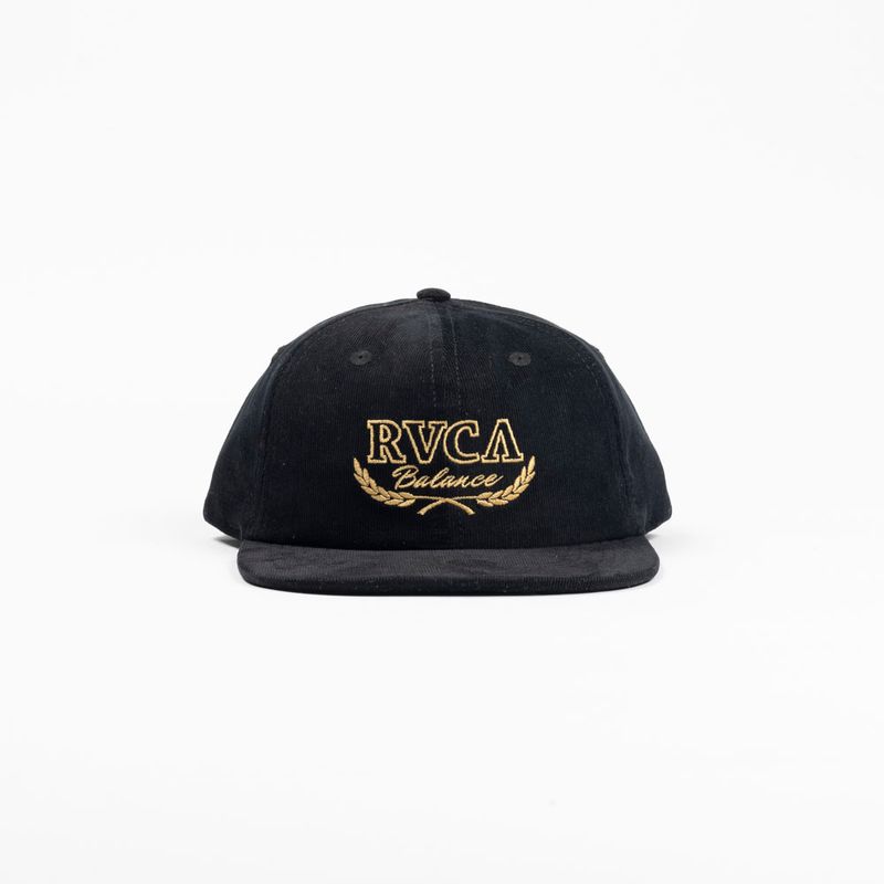 Bone-Rvca-Laurels-Cord-Snapback-Preto-Preto-U