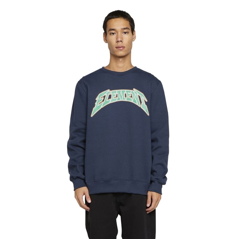 Moletom-Element-Care-Flash-Logo-Crew-280-Marinho-Marinho-P