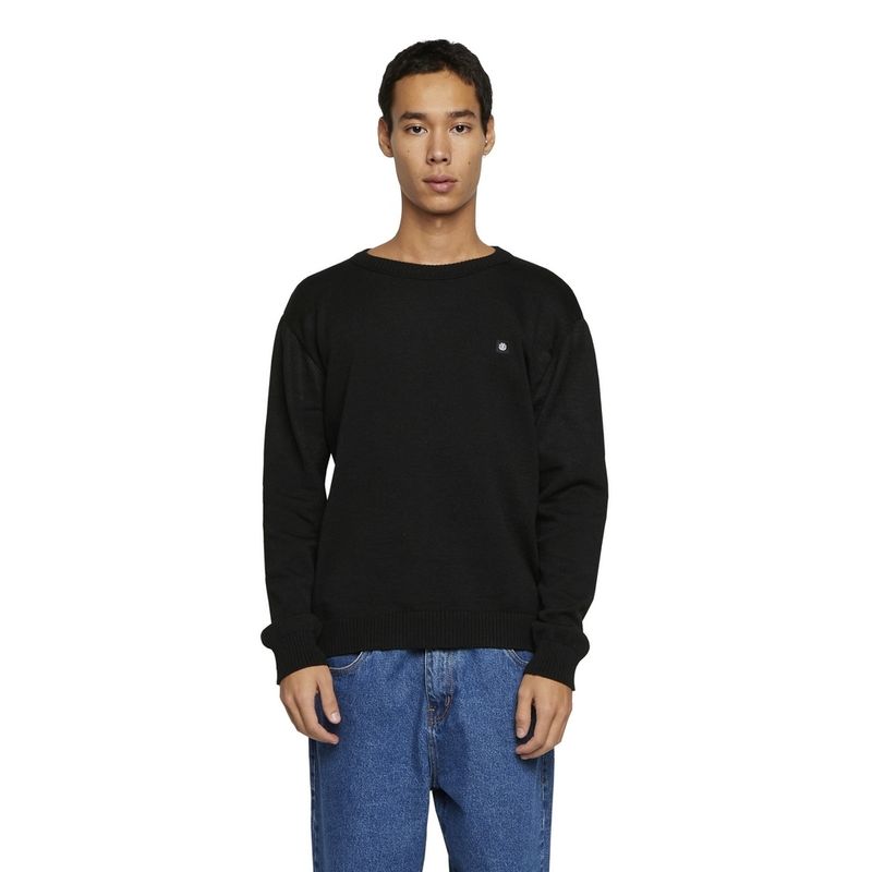 Tricot-Element-Classic-Crew-2-Preto-Preto-P