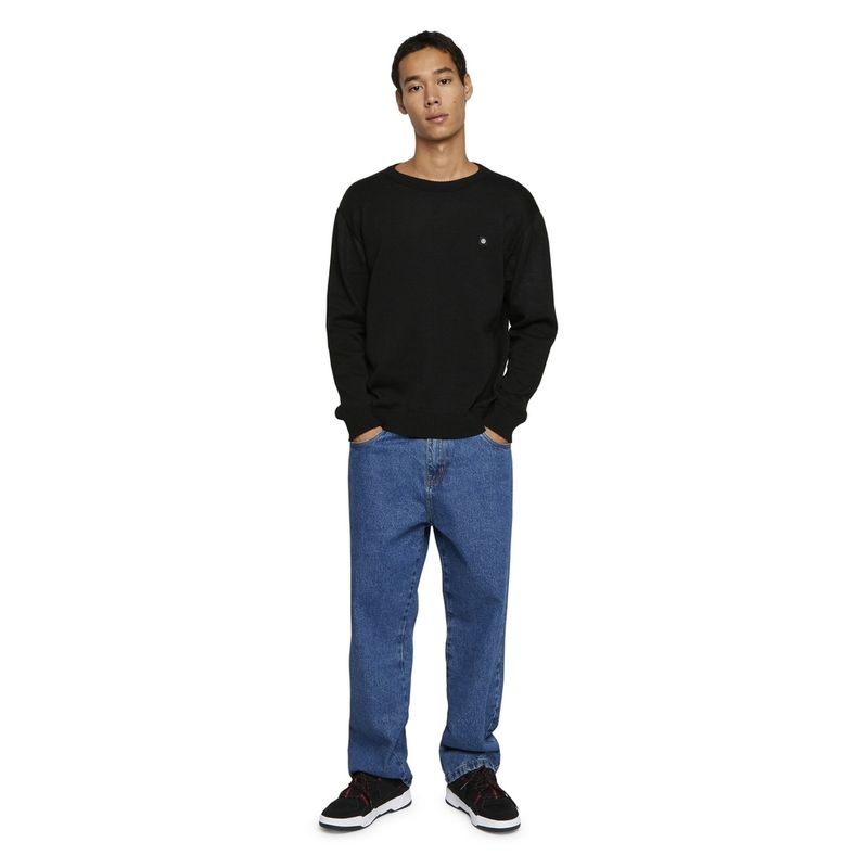 Tricot-Element-Classic-Crew-2-Preto-Preto-P