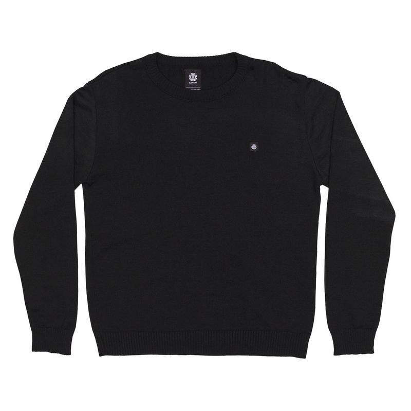 Tricot-Element-Classic-Crew-2-Preto-Preto-P