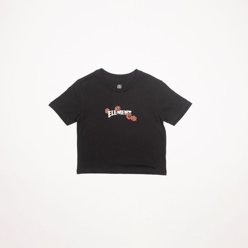 Camiseta-Element-M-C-Hirotton-Flower-W-Preto-Preto-P
