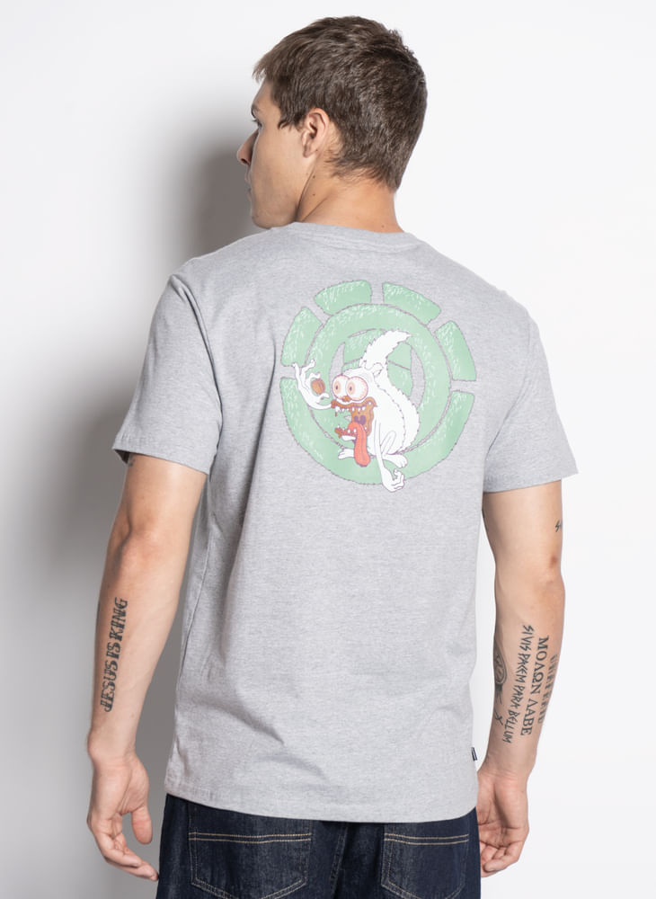 Camiseta-Element-M-C-Squirrel-Cinza-Mescla