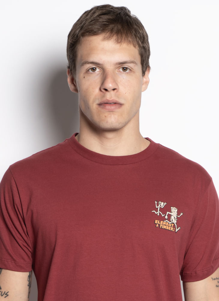 Camiseta-Element-M-C-The-Chase-Vinho