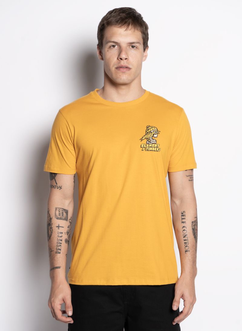 Camiseta-Element-M-C-Birds-Eye-Amarelo-G-Amarelo