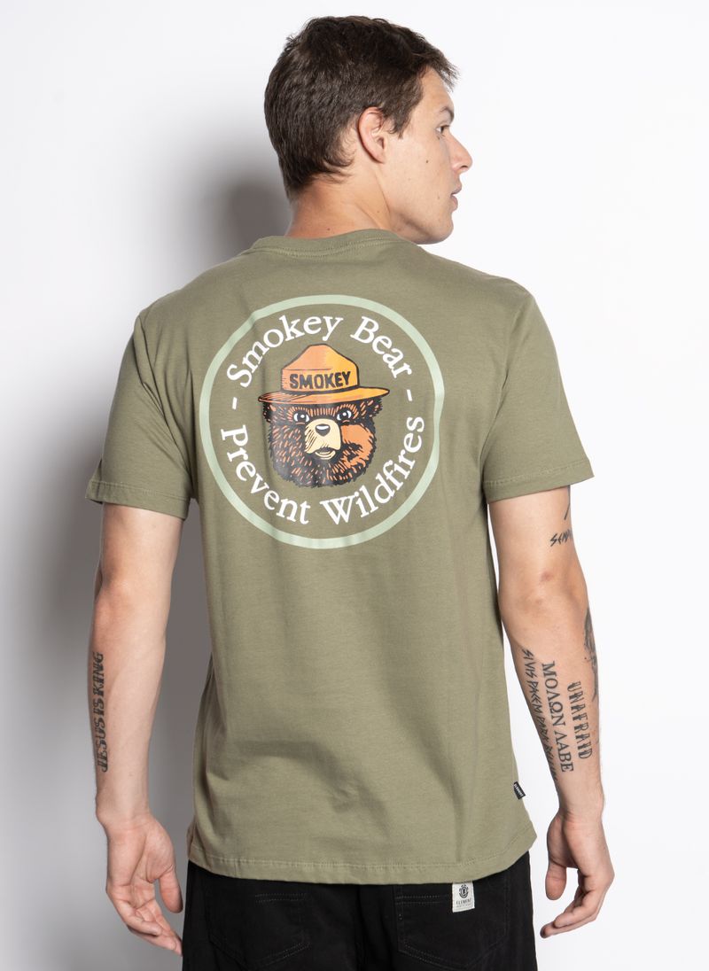 Camiseta-Element-M-C-Classic-Smokey-Bp-Verde-Militar
