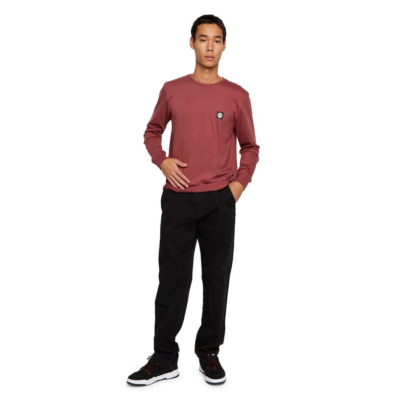 Camiseta-Element-M-L-Classic-Worldwide-Vinho-P