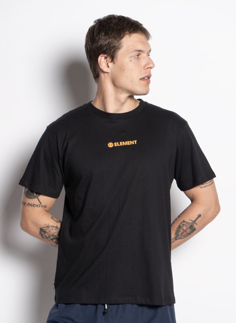 Camiseta-Element-M-C-Blazin-Chest-Center-Preto