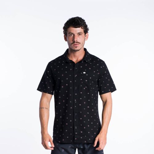 Camisa Quiksilver M/C Trippy Floral Black