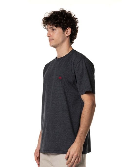 Camiseta Quiksilver M/C Embroidery Stripe Preto
