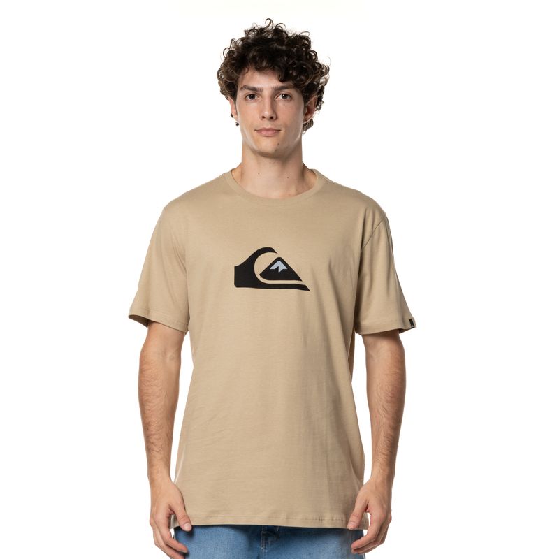 Camiseta-Quiksilver-M-C-Comp-Logo-Colors-Areia-Areia-P