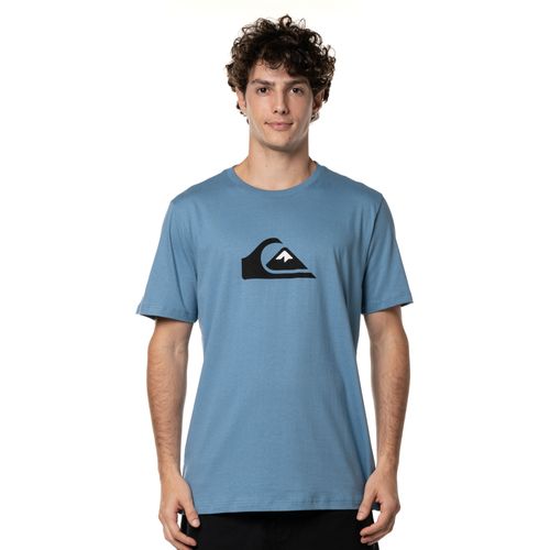 Camiseta Quiksilver M/C Comp Logo Colors Azul Escuro