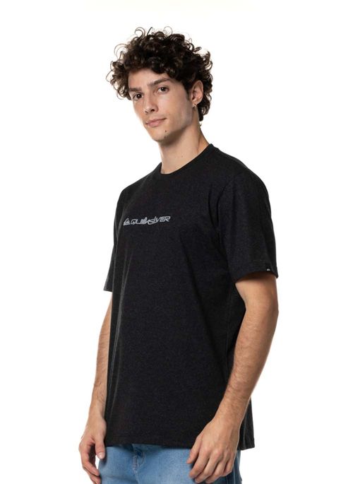 Camiseta Quiksilver M/C New Omni Preto Mescla
