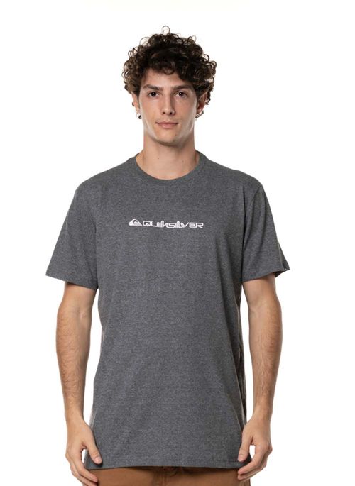 Camiseta Quiksilver M/C New Omni Cinza Medio Mescla