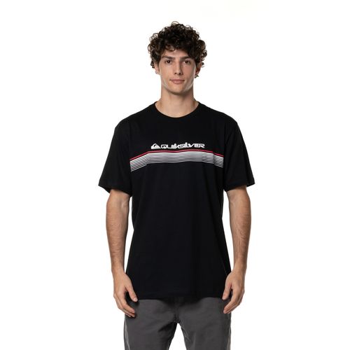Camiseta Quiksilver M/C New Lines Fade Preto