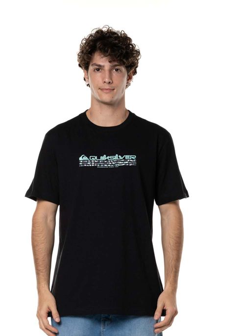 Camiseta Quiksilver M/C Omni Fill Oceanman Preto