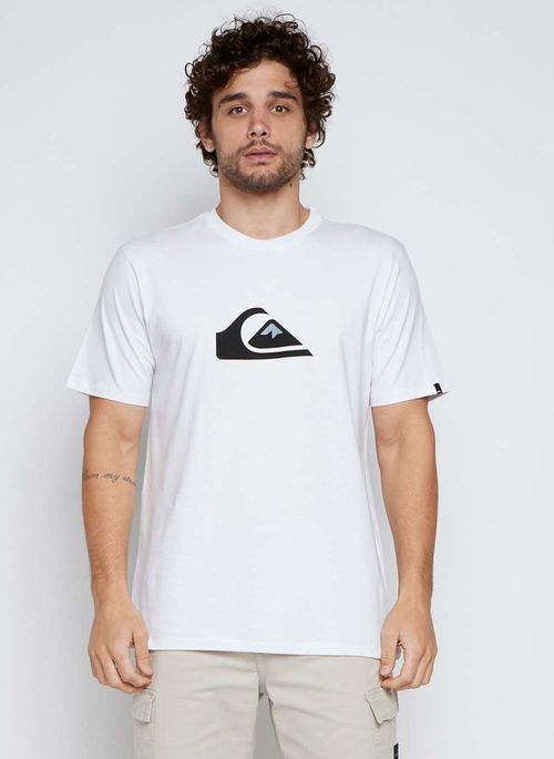 Camiseta Quiksilver M/C Comp Logo Branco