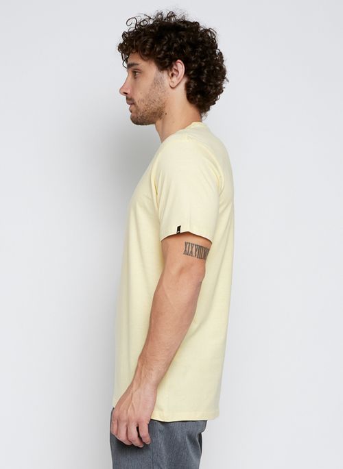 Camiseta Quiksilver M/C Comp Logo Color Amarelo Claro