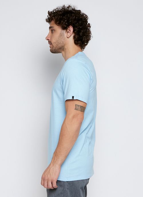 Camiseta Quiksilver M/C Comp Logo Color Azul Claro
