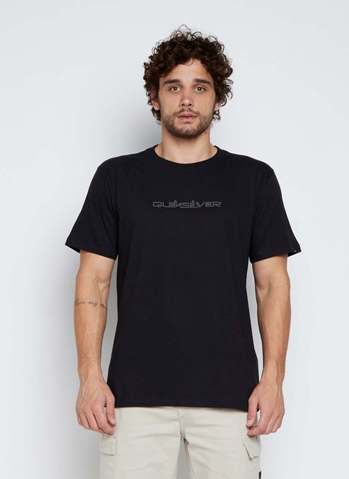 Camiseta Quiksilver M/C Omni Font Preto