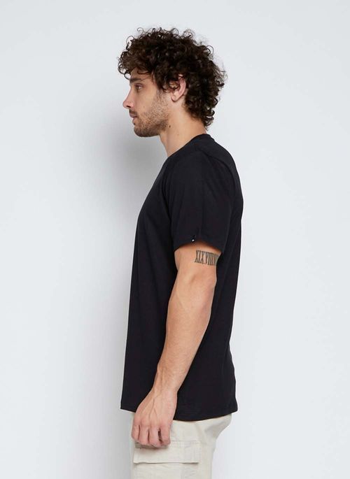 Camiseta Quiksilver M/C Omni Font Preto