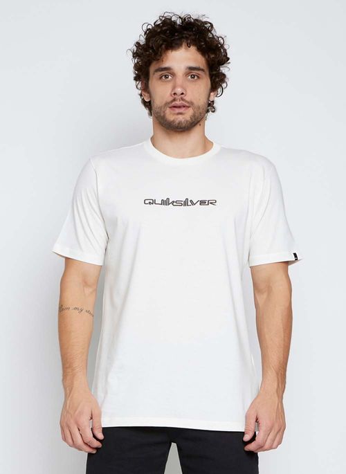 Camiseta Quiksilver M/C Omni Font Snow White