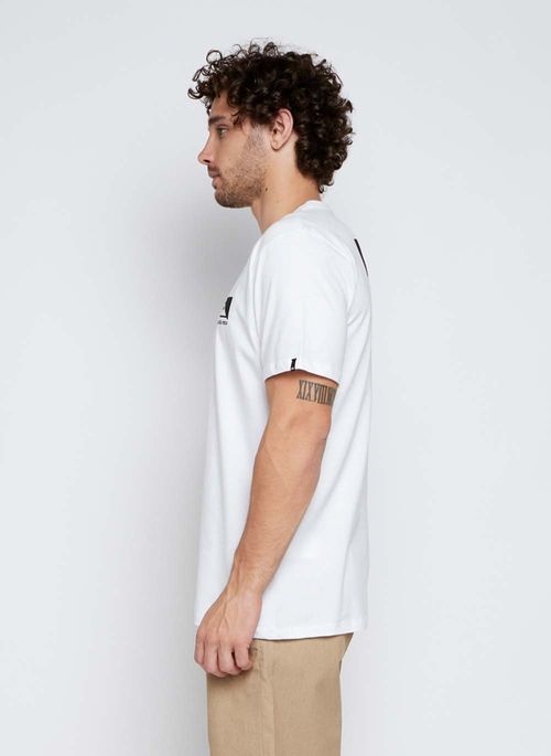 Camiseta Quiksilver M/C Quik Space Logo Branco