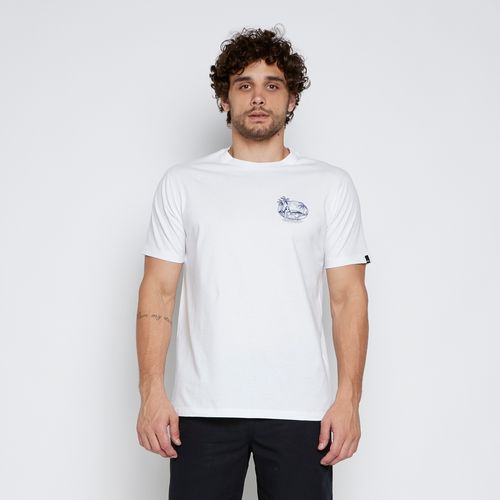 Camiseta Quiksilver M/C Restin And Relaxing Branco