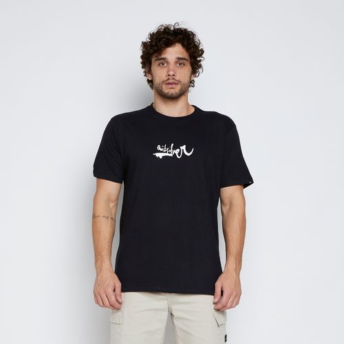 Camiseta Quiksilver M/C Impaired Logo Dna Preto