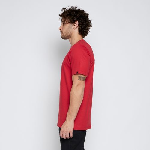 Camiseta Quiksilver M/C Impaired Logo Dna Vermelho