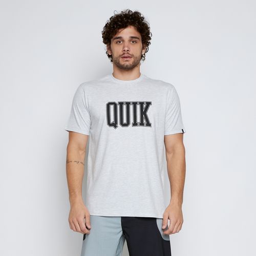 Camiseta Quiksilver M/C Griff Quik Cinza Claro Mescla