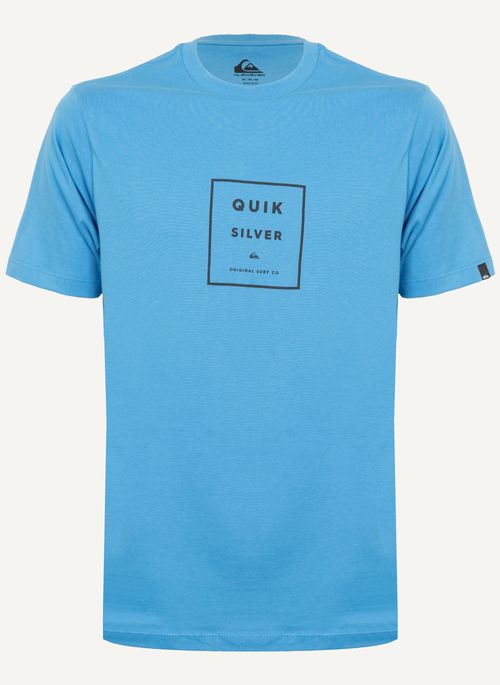 Camiseta Quiksilver M/C Squared Up Azul Claro