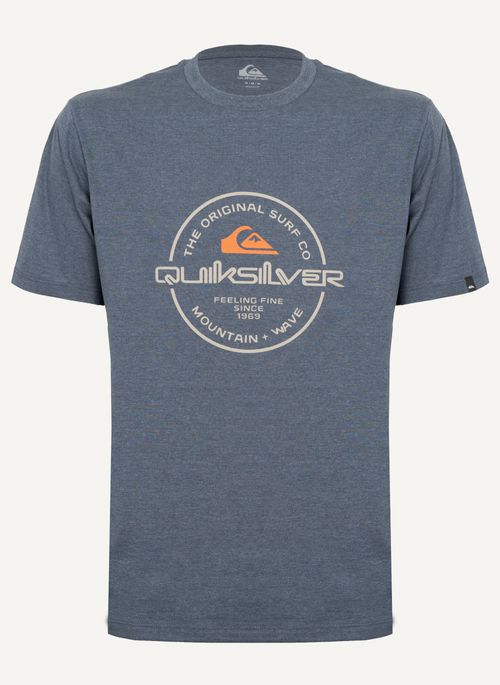 Camiseta Quiksilver M/C Circle Up Azul Mescla
