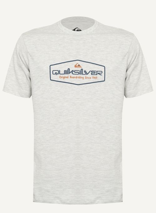 Camiseta Quiksilver M/C Omni Lock Up Cinza Claro Mescla