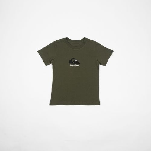 Camiseta Quiksilver M/C Full Logo Kd Verde Militar