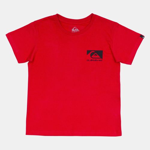 Camiseta Quiksilver M/C Quik Space Logo Kd Vermelho