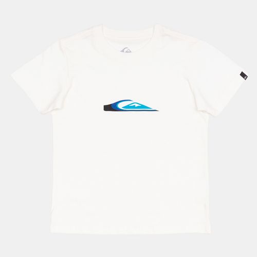 Camiseta Quiksilver M/C Warp Drive Kd Snow White