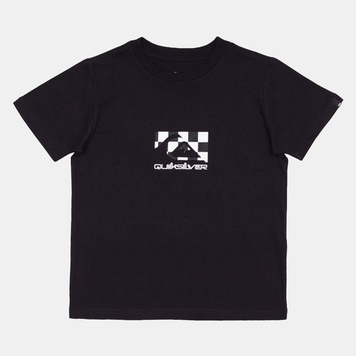 Camiseta Quiksilver M/C Quik Checker Kd Preto