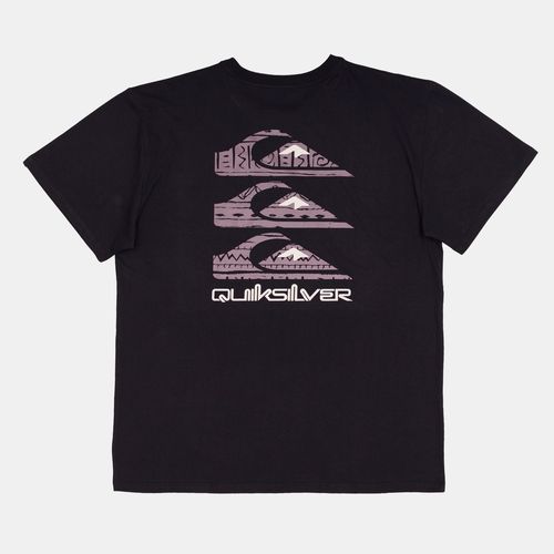 Camiseta Quiksilver M/C Vertical Logos Ps Preto