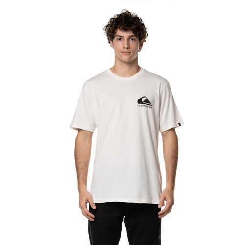 Camiseta Quiksilver M/C Omni Logo Tn Off White