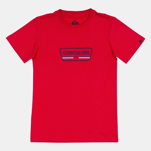 Camiseta Quiksilver M/C Range Life Front Tn Vermelho