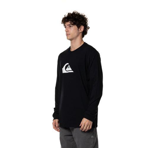 Camiseta Quiksilver M/L Comp Logo Preto