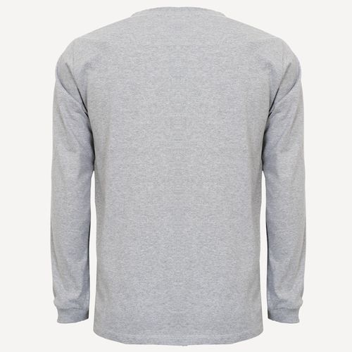Camiseta Quiksilver M/L Full Logo Cinza Mescla